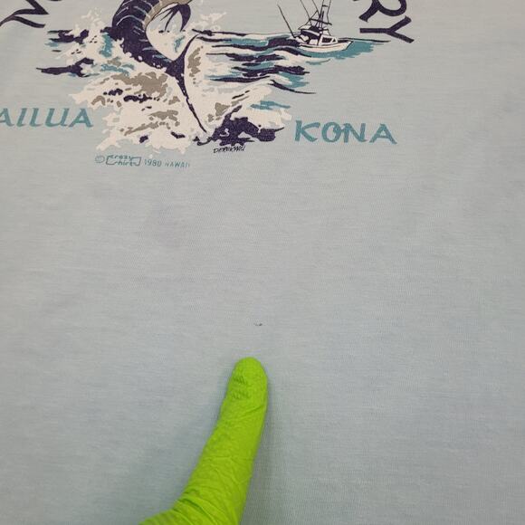 Vintage 80s Kailua Kona Marlin Country Crazy-Shirts Shirt XL 24x28 USA - Picture 10 of 16